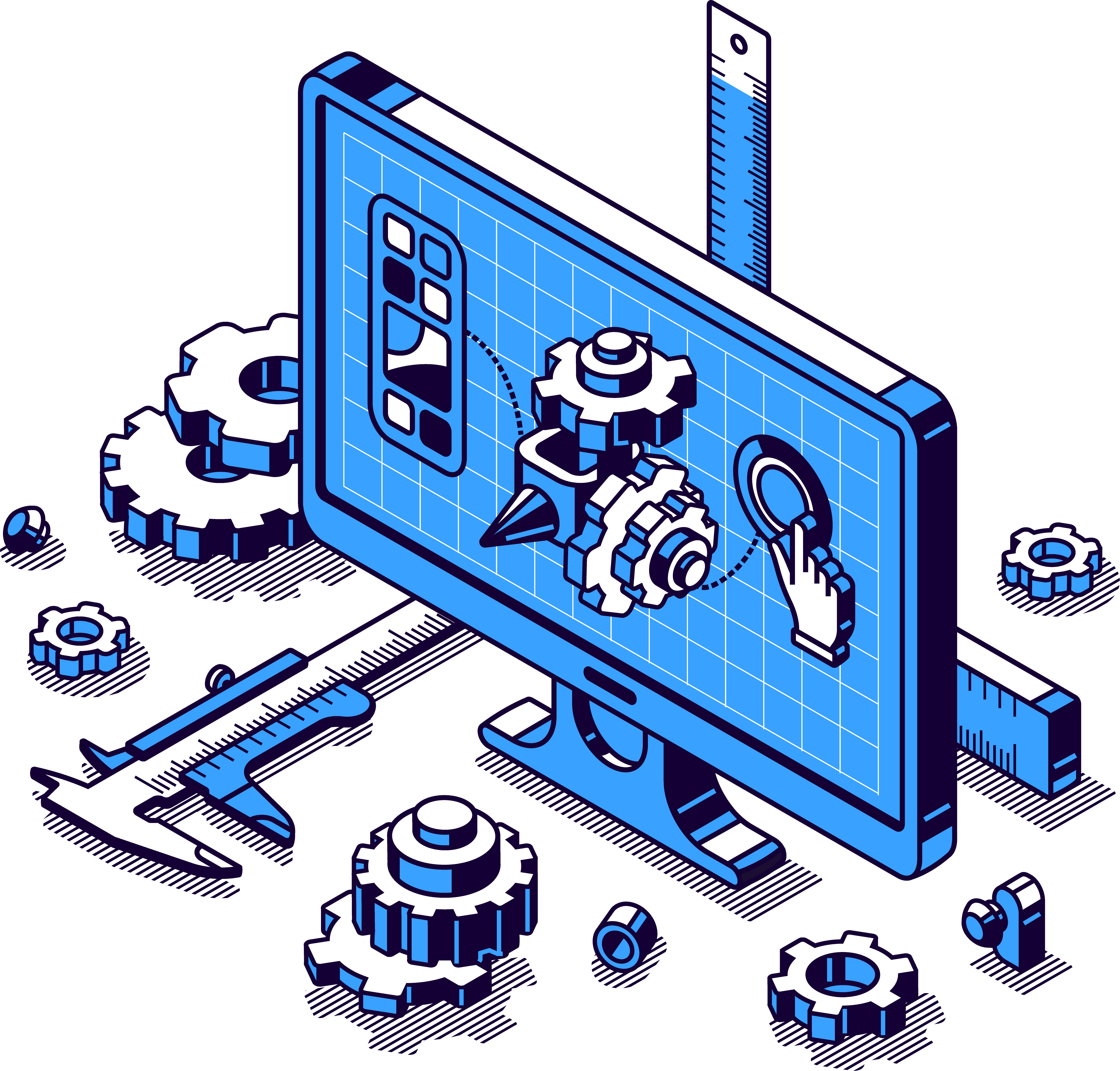 Illustration de conception 3D.